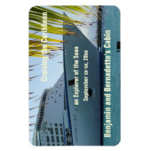 Palm ingelijste boog stateroom deur marker magneet (Verticaal)