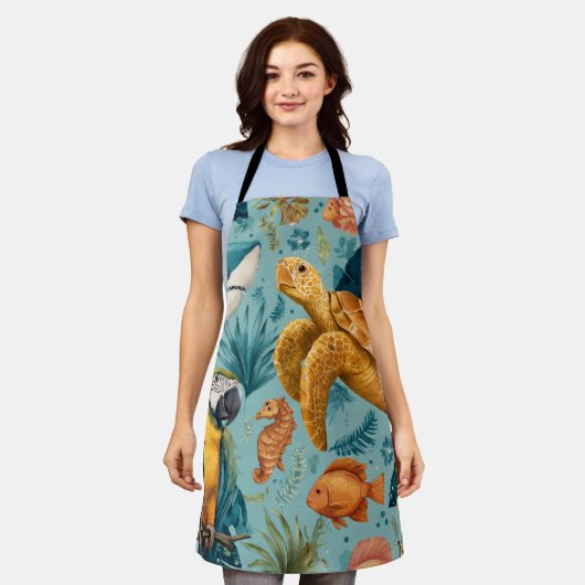 Palm Island All-Over Print Schort Cadeau (Gedragen)