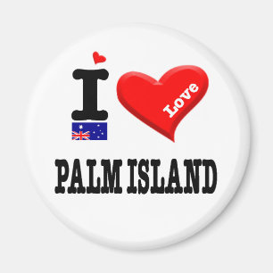 PALM ISLAND - I Love Magneet