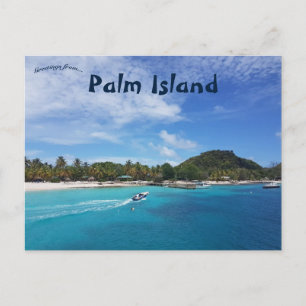 Palm Island St Vincent en het Briefkaart Grenadine