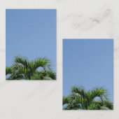 Palm laat aangepaste lege Sjabloon Natuur elegant (Voorkant / Achterkant)