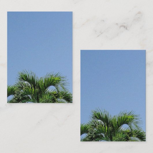 Palm laat aangepaste lege Sjabloon Natuur elegant (Voorkant / Achterkant)