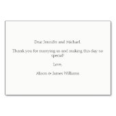 Palm laat huwelijksuitnodiging bedankkaart kaart (Achterkant)