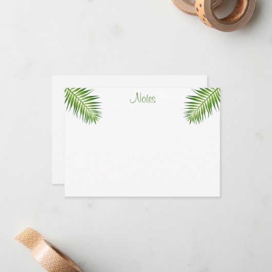 Palm laat kalligraferen script moderne Sjabloon (Voorkant / Achterkant in situ)