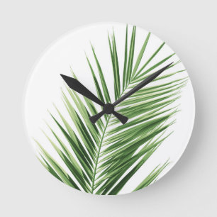 Palm Leaf #1 #minimaal #tropical #wall #decor #art Ronde Klok