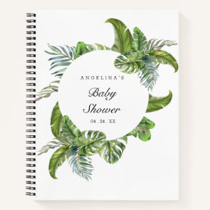 Palm Leaf Baby shower cadeau lijst Notitieboek