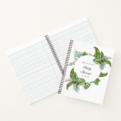 Palm Leaf Baby shower cadeau lijst Notitieboek (Binnen)