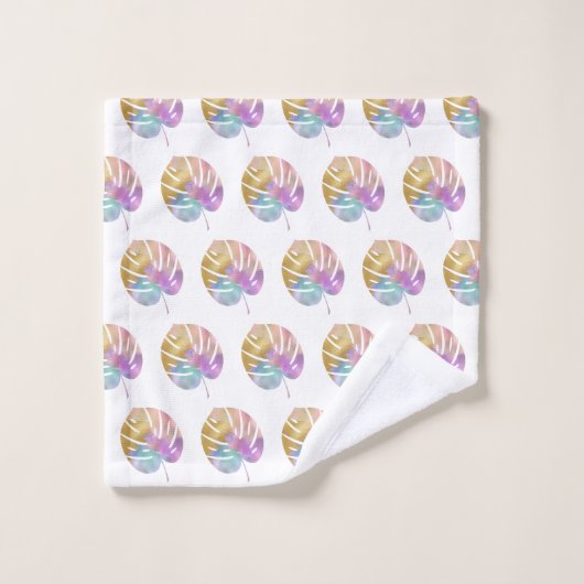  PALM LEAF BADKAMER HANDDOEK SET (Wasdoekje)