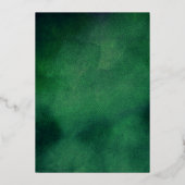 Palm Leaf Beach Bruiloft repetitie Diner Echt Folie Uitnodiging (Achterkant)