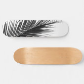 Palm Leaf Black & White Delving #1 #tropical #wall Persoonlijk Skateboard (Horizontaal)