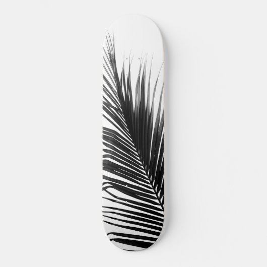 Palm Leaf Black & White Delving #1 #tropical #wall Persoonlijk Skateboard (Voorkant)