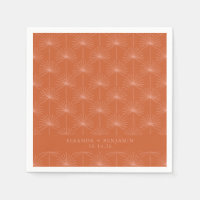 Palm Leaf Botanical Burnt Oranje Custom Wedding
