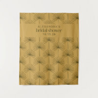 Palm Leaf Botanical Mustard Custom Vrijgezellenfee