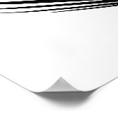 Palm Leaf Botanical Plant Black Painting Poster (Hoek)