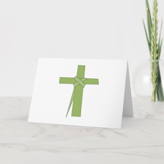 Palm Leaf Cross Kaart (Voorkant)