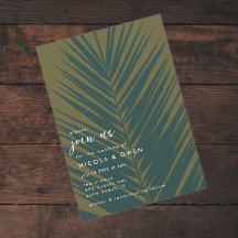 Palm Leaf | Deelnemen aan de uitnodiging voor wedd