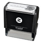 Palm Leaf Elegant Signature Aangepaste naam Zelfinktende Stempel (Product)