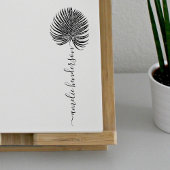 Palm Leaf Elegant Signature Aangepaste naam Zelfinktende Stempel