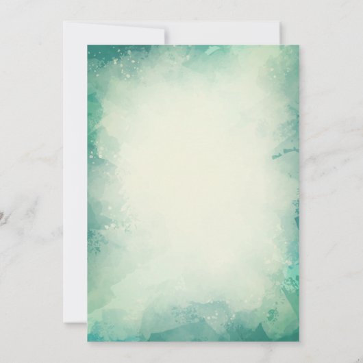 Palm Leaf, Flamingo Pool Birthday Party Kaart (Achterkant)