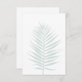 Palm Leaf Flat Kaart Dank u wel (Voorkant / Achterkant)