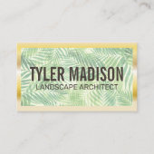 Palm Leaf | Goudgrens Visitekaartje (Voorkant)