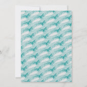 Palm Leaf Greenery Quinceañera Sweet 16 Kaart (Achterkant)