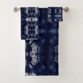 Palm Leaf in Delft Blue Bad Handdoek (Insitu)