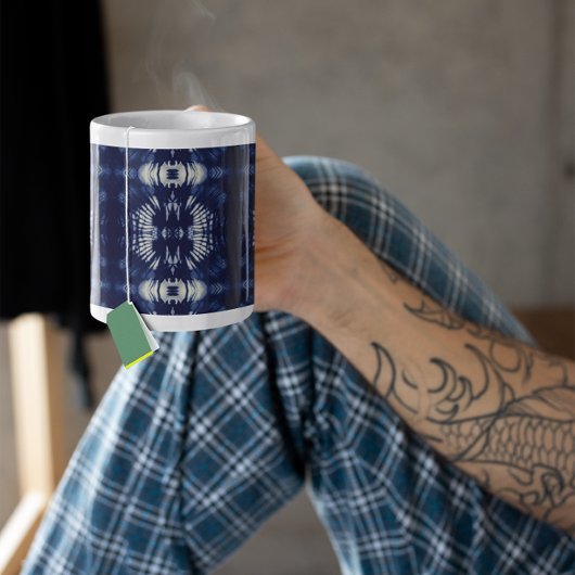 Palm Leaf in Delft Blue Magische Mok