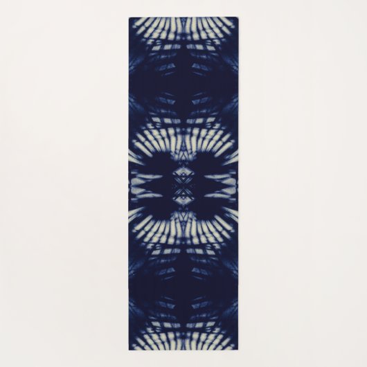 Palm Leaf in Delft Blue Yogamat (Achterkant)