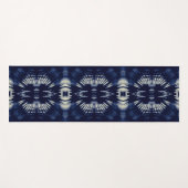 Palm Leaf in Delft Blue Yogamat (Voorkant (horizontaal))