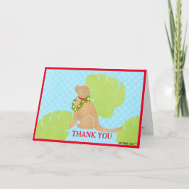 Palm Leaf Island Golden Retriever Bedankt voor je 