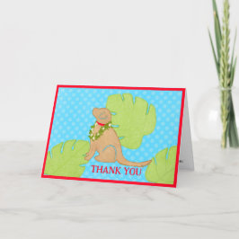 Palm Leaf Island Gouden Hond 2 Dank u Kaarten