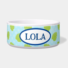 Palm Leaf Island Keramische Pet Bowl Voerbakje