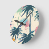 Palm Leaf Kinder horloge Ronde Klok (Hoek)
