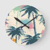 Palm Leaf Kinder horloge Ronde Klok (Voorkant)