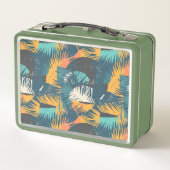 Palm Leaf Pattern, aangepaste lunchboxen (Achterkant)