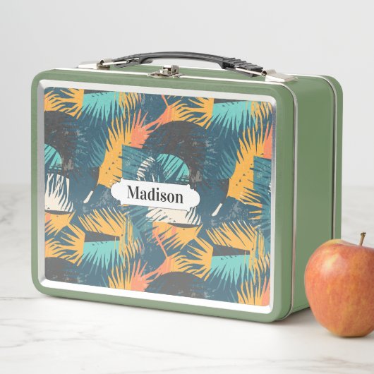 Palm Leaf Pattern, aangepaste lunchboxen (In situ)