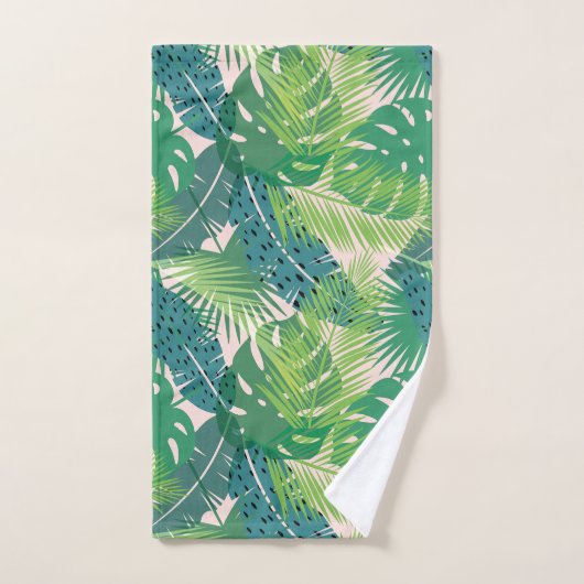 Palm Leaf Pattern-handdoekset Bad Handdoek (Handdoek)