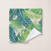 Palm Leaf Pattern-handdoekset Bad Handdoek (Wasdoekje)