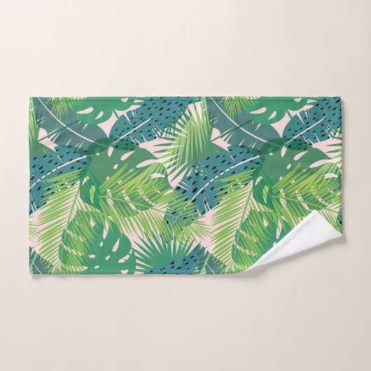 Palm Leaf Pattern-handdoekset Bad Handdoek (Handdoek)