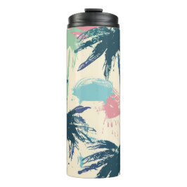 Palm Leaf Plastic Thermos Thermosbeker