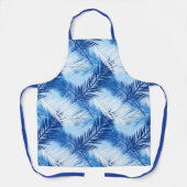 Palm Leaf Print, Cobalt, White en Sky Blue Schort (Voorkant)