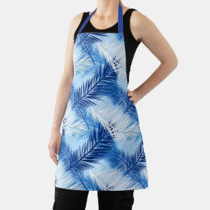 Palm Leaf Print, Cobalt, White en Sky Blue Schort