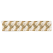 Palm Leaf Print, Donkerbruin, Tan en beige Korte Tafelloper (Horizontaal)