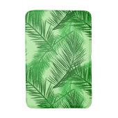 Palm Leaf Print, Emerald and Light Lime Green Badmat (Voorkant Verticaal)
