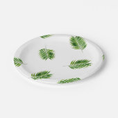 Palm Leaf Print Tropical Paper-Borden Papieren Bordje (Gekanteld)
