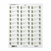 Palm Leaf retourlabel Etiket (Full Sheet)