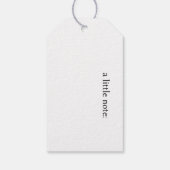 Palm Leaf Shadow Army Green, aanpasbaar Cadeaulabel (Achterkant)