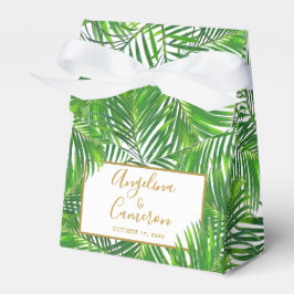 Palm Leaf Tropical Wedding Persoonlijk Bedankdoosjes