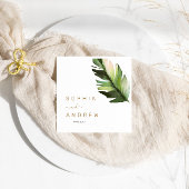 Palm Leaf Tropische Bloemen Bruiloft Servet